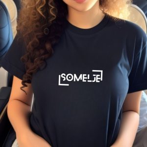 Somelje, ženska črna majica