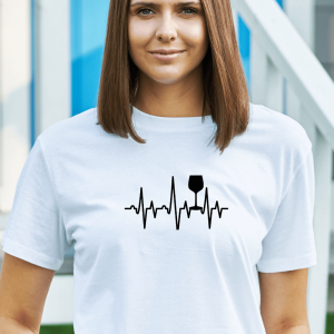 Vinski utrip, ženska bela majica