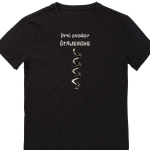 Prvi sveder Štajerske, moška črna majica