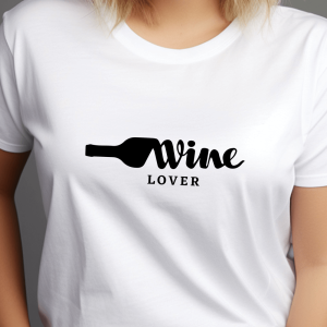 Wine lover, ženska bela majica