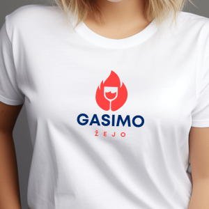 Gasimo žejo, ženska bela majica