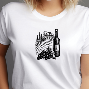 Vinograd, ženska bela majica