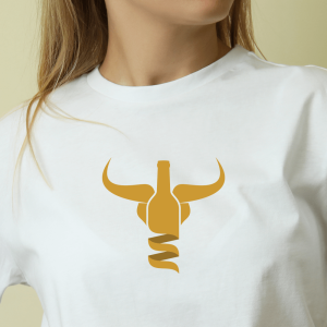 Vinski rogač, ženska bela majica