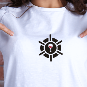 Vino jadra, ženska bela majica