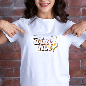 Wine not?, ženska bela majica